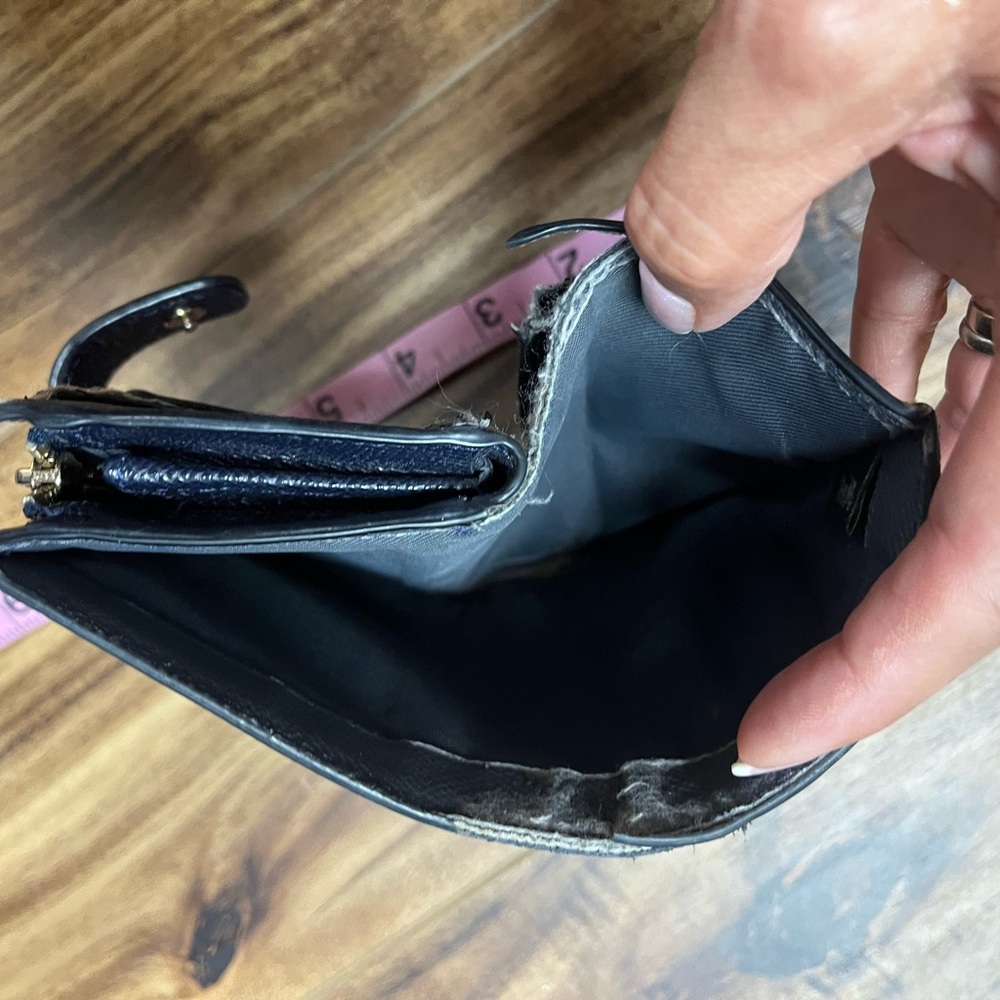 Coach navy leather wallet - Picture 6 of 7